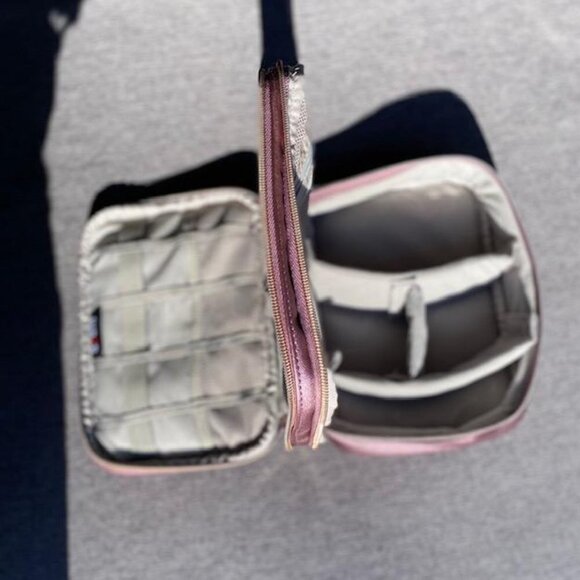 BUBM 1Pc Universal Travel Cable Organizer, Plum Color - Picture 2 of 5